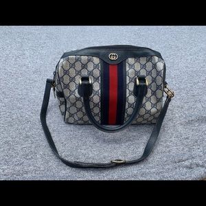 Classic Gucci Bag Blue Red Stripe GG Monogram